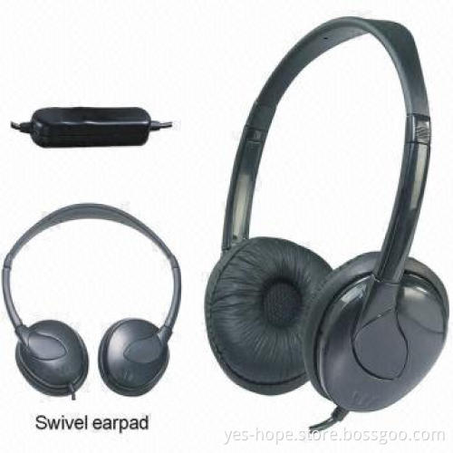 Noise-canceling Headphone with 20Hz to 20kHz Frequency Response, Two 40mm Mylar Speaker Driver Units